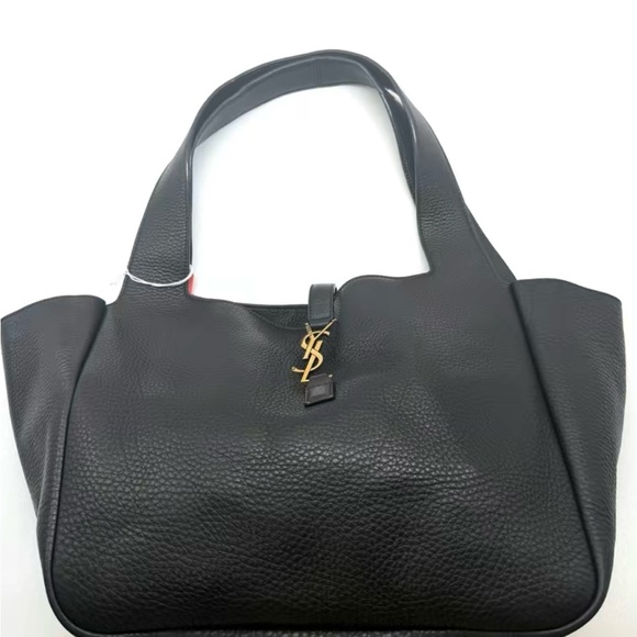 Saint Laurent Black Tote with Gold Accent - Picture 6 of 10